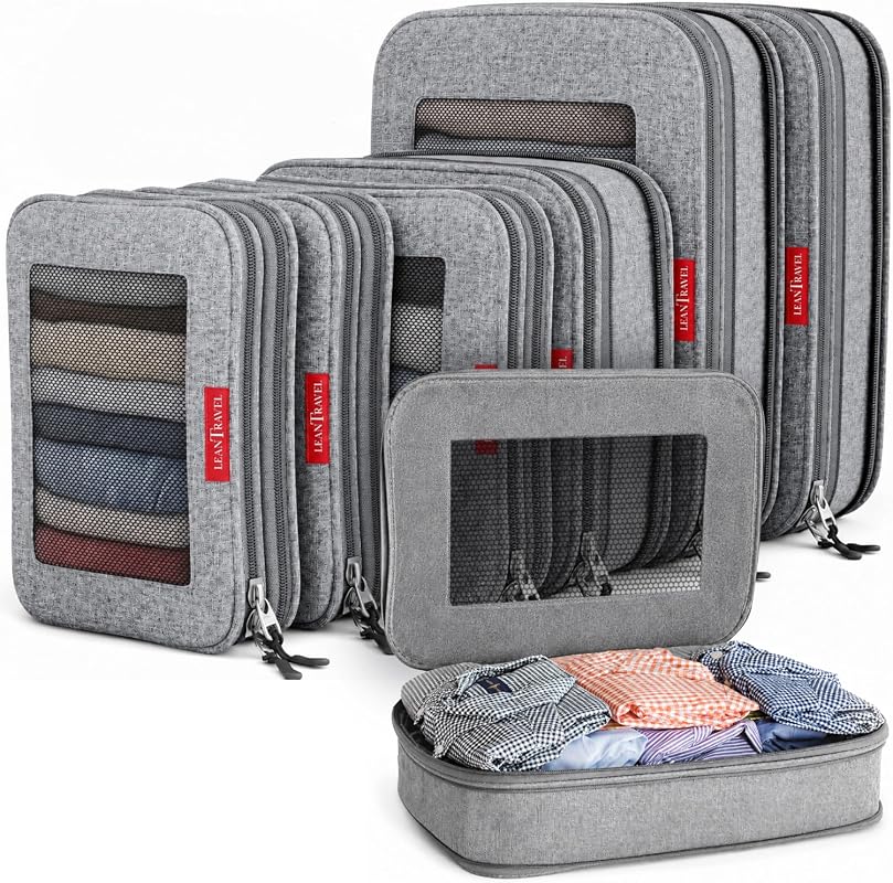 LeanTravel Premium Compression Packing Cubes