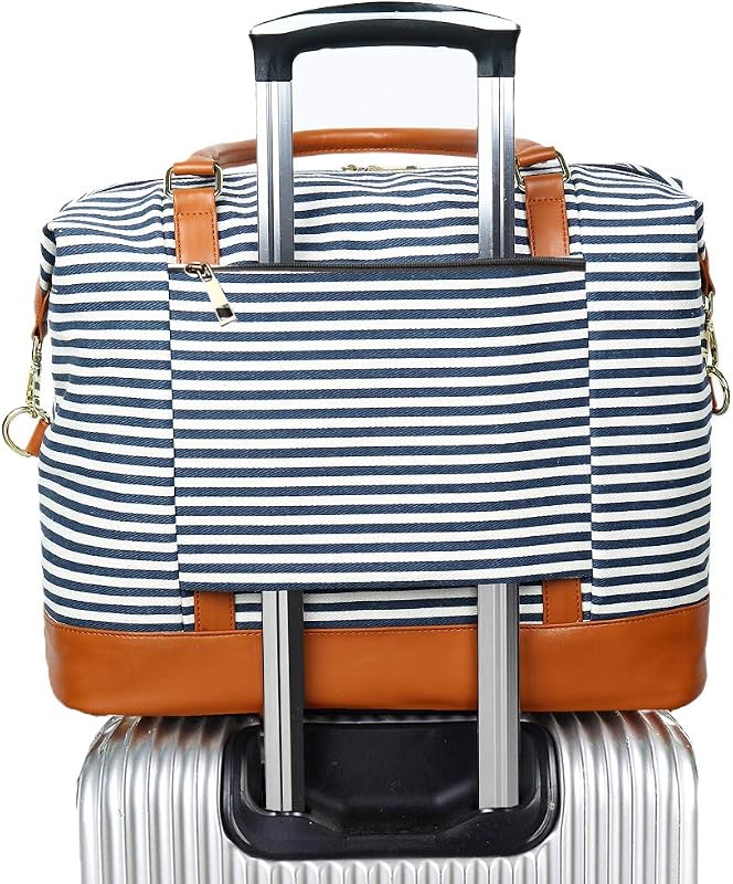 Bluboon Canvas Weekender Tote Bag