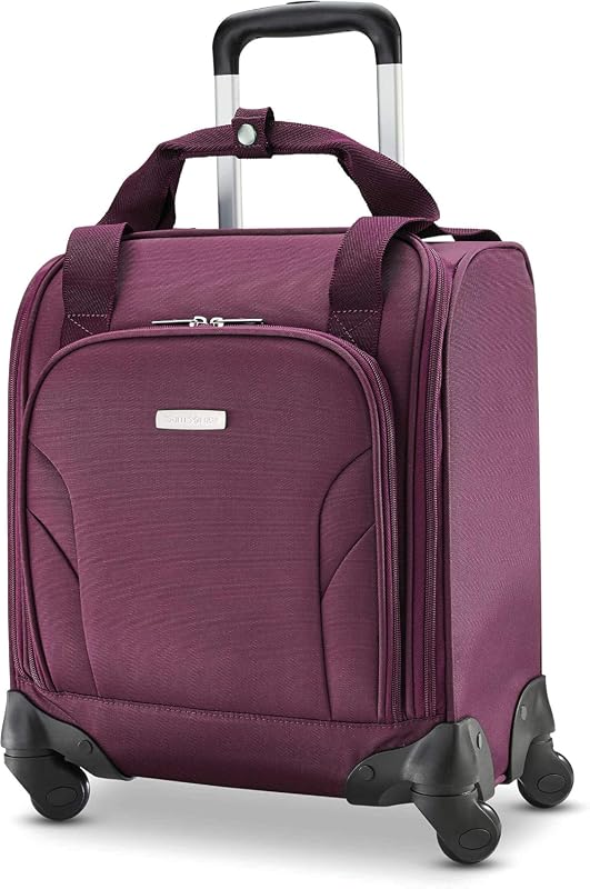 Samsonite Underseat Carry-On Spinner Suitcase with Integrated USB Char
