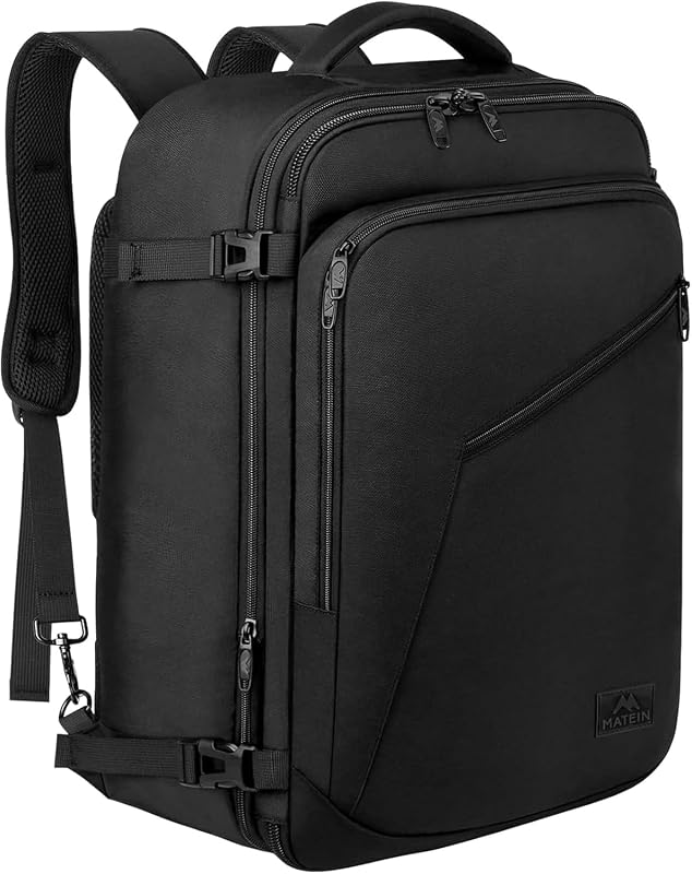 MATEIN 40L Extra Large Expandable Travel Backpack, Water Resistant Air