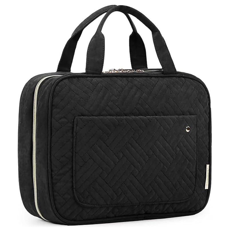 BAGSMART Hanging Travel Toiletry Bag, Water-Resistant Cosmetic Organiz