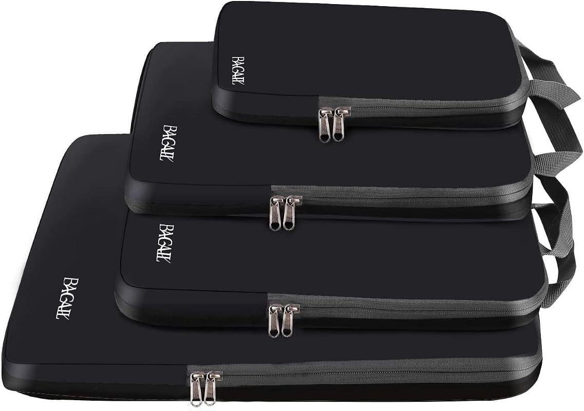 BAGAIL Expandable Compression Packing Cubes for Travel, Durable Cloth