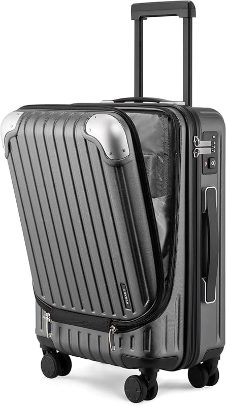 LEVEL8 Grace 20-Inch Airline Approved Hard Shell Carry-On Suitcase wit
