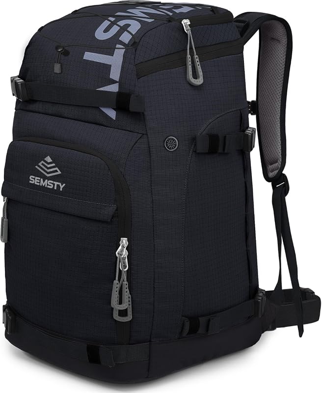 55L/70L Waterproof Ski and Snowboard Boot Bag Backpack with Compartmen