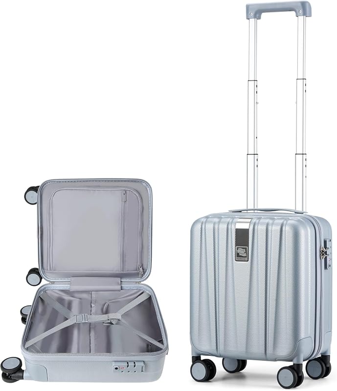 Hanke 14-Inch Hard Shell Underseat Carry-On Luggage