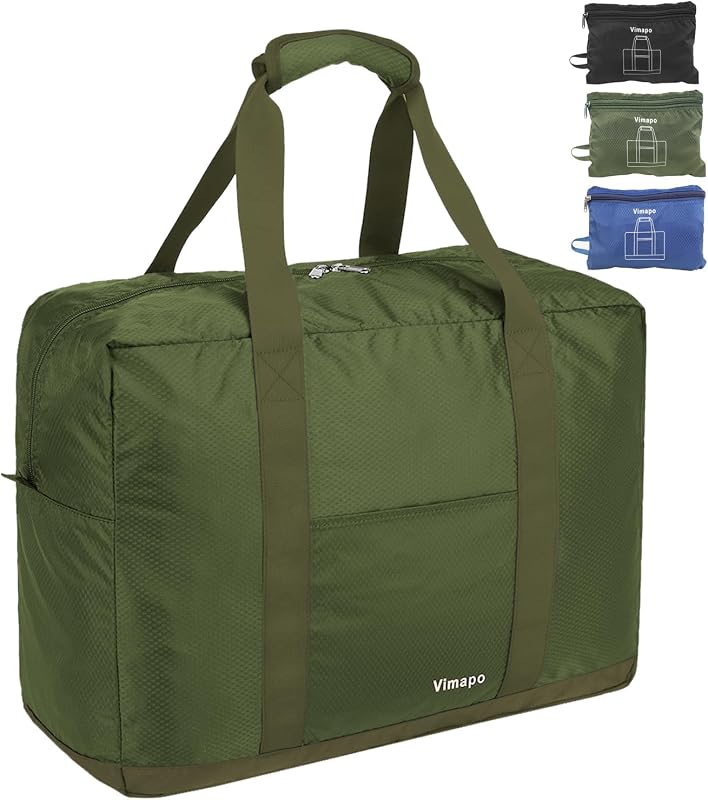 40L Foldable Travel Duffle Bag, Lightweight Packable Weekend Overnight