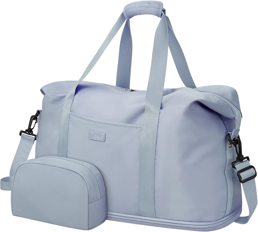 Large Expandable Waterproof Travel Duffle Bag with Toiletry Kit for Gy