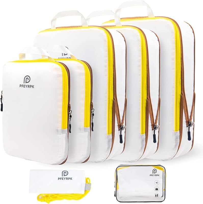 PFEYRPK 7-Piece Lightweight Expandable Compression Packing Cubes for S