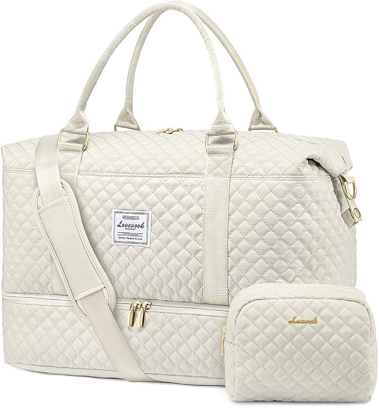 LOVEVOOK Women’s Travel Duffle Bag with Shoe Compartment, Wet Pocket,