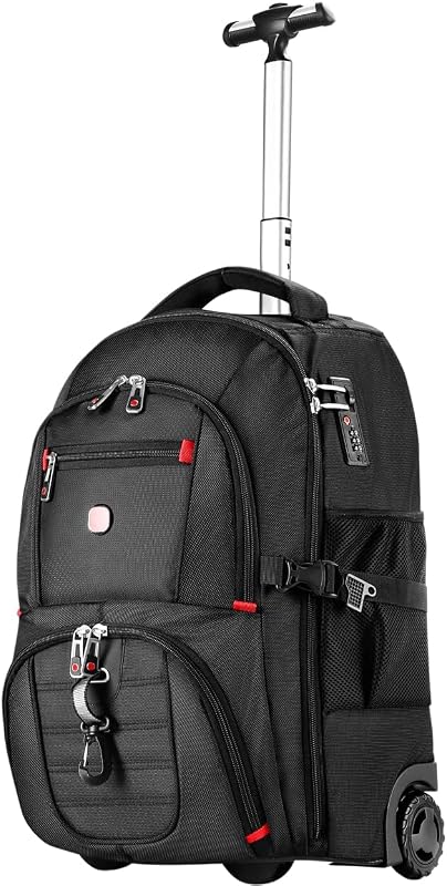 Star Cloud 21x14x9 Wheeled Laptop Backpack, Water-Resistant Carry-On L