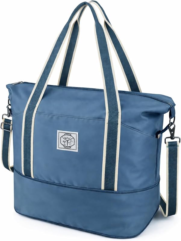 WALNEW Foldable Travel Duffle Bag, Waterproof Overnight Carry On with 