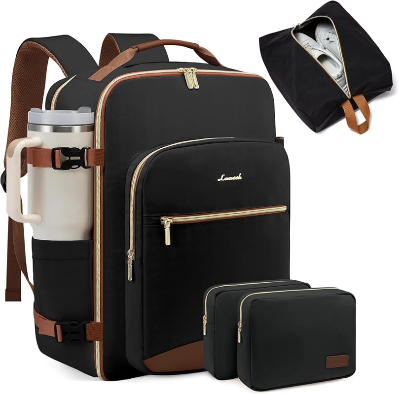 LOVEVOOK 40L Large Carry On Travel Backpack, Airline Approved Personal