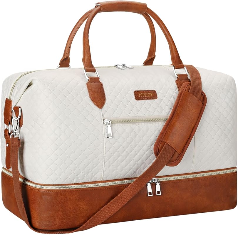 ITIEZY 21.5-Inch Nylon Weekender Travel Duffel Bag Set with Waterproof
