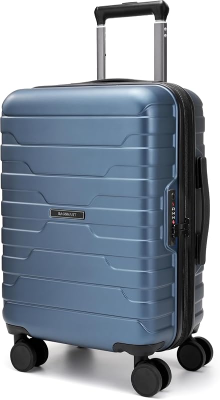 BAGSMART 20-Inch Expandable Carry-On Luggage, Airline Approved Spinner