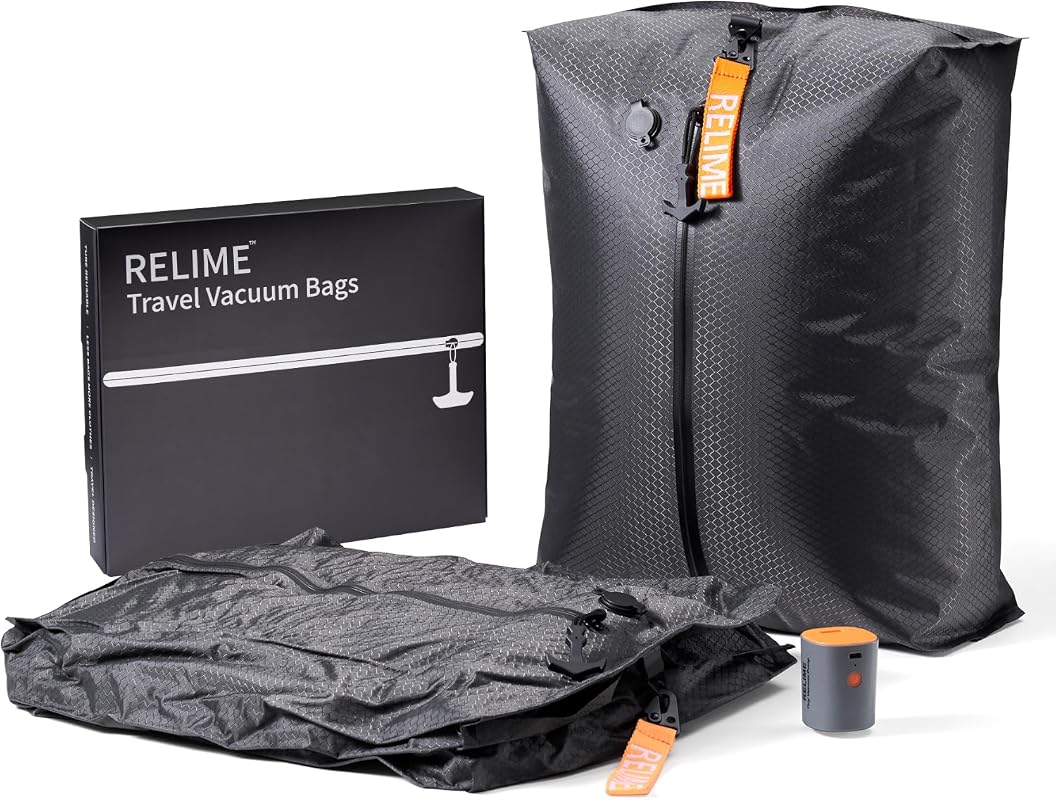 Relime Classic Series Travel Vacuum Compression Bags with Wireless Pum