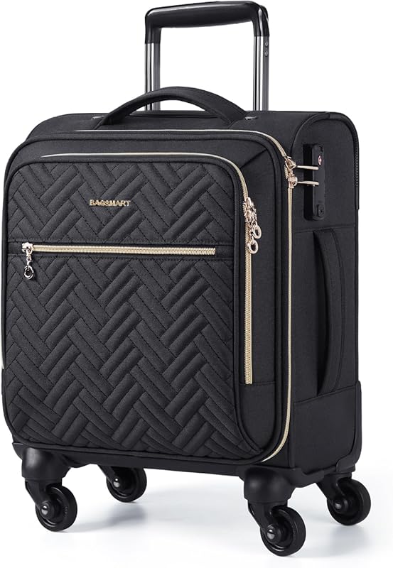 BAGSMART 16-Inch Airline Approved Underseat Carry-On Luggage, Lightwei