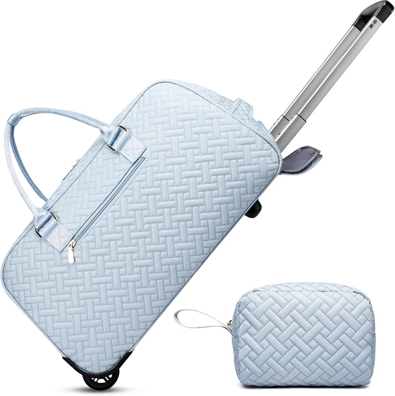Weekender Travel Duffle Bag with Shoe Compartment, Carry On Overnight