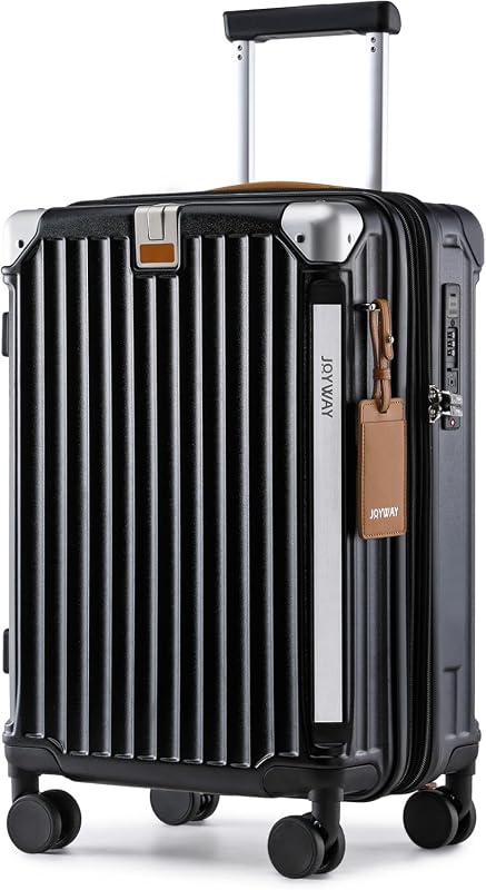 Joyway 20-Inch Expandable Hardside Carry-On Luggage with Smart Cup Hol