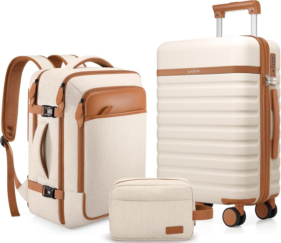UKEIN 3-Piece Hardside Luggage Set