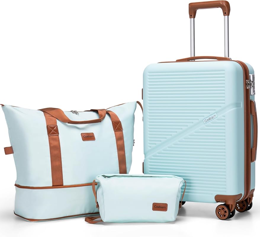 Cosbarn 3-Piece Carry-On Luggage Set