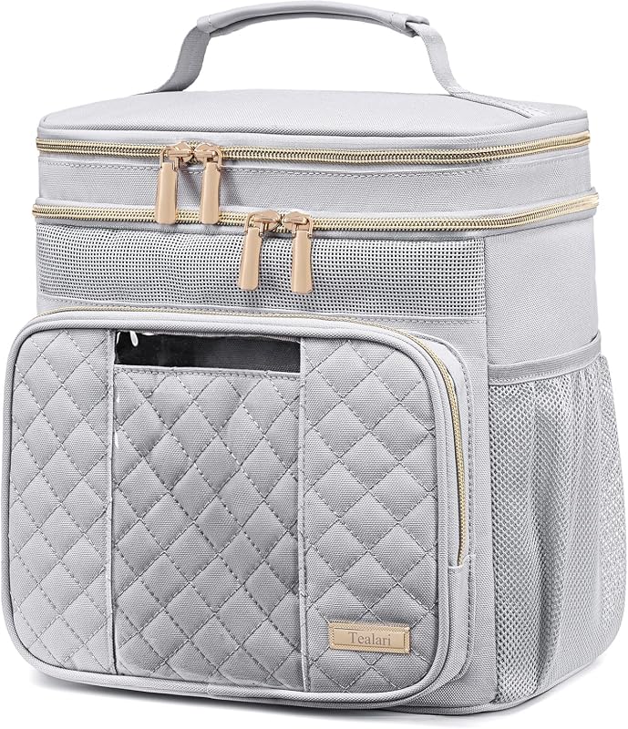 Tealari Large Water-Resistant Hanging Toiletry Bag with Transparent Ph