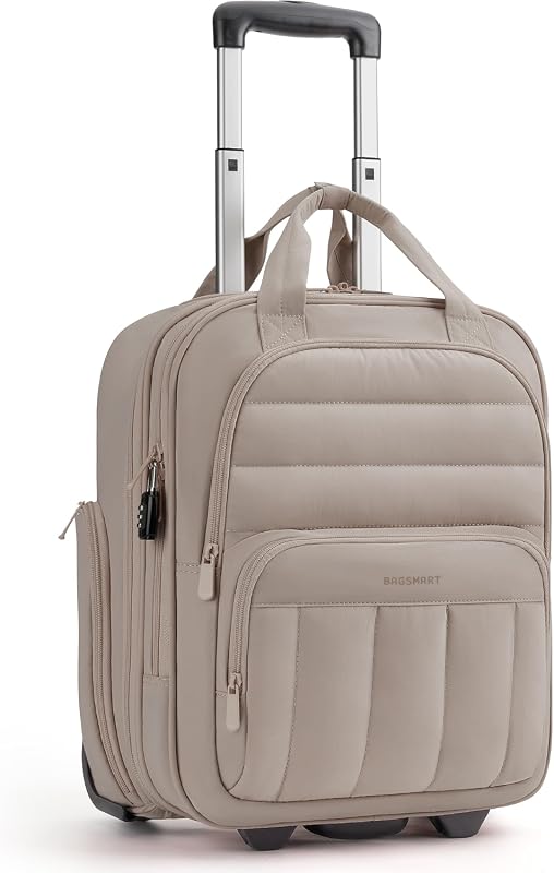 BAGSMART 16-Inch Underseat Carry On Luggage, TSA Approved Travel Suitc