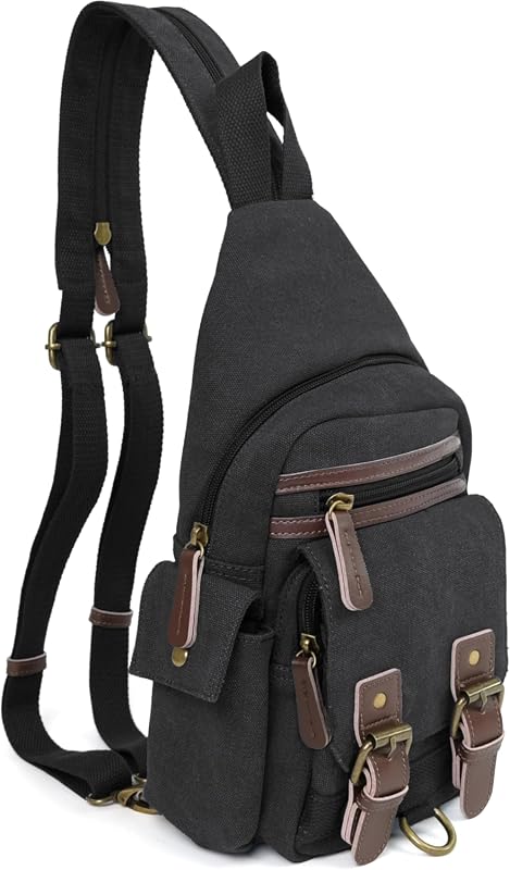 Jessie & James Shasta Canvas Concealed Carry Sling Bag for Men and Wom