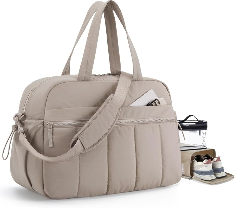 BAGSMART Weekender Travel Duffel Bag with Wet Pocket, Airline Approved