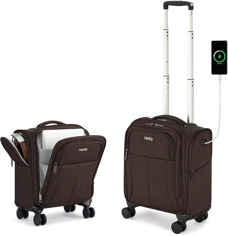 HanTrip 16-Inch Compact Underseat Carry-On Luggage