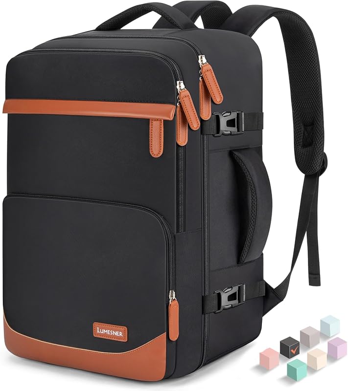 40L Flight Approved Carry On Laptop Backpack Water-Resistant Personal 