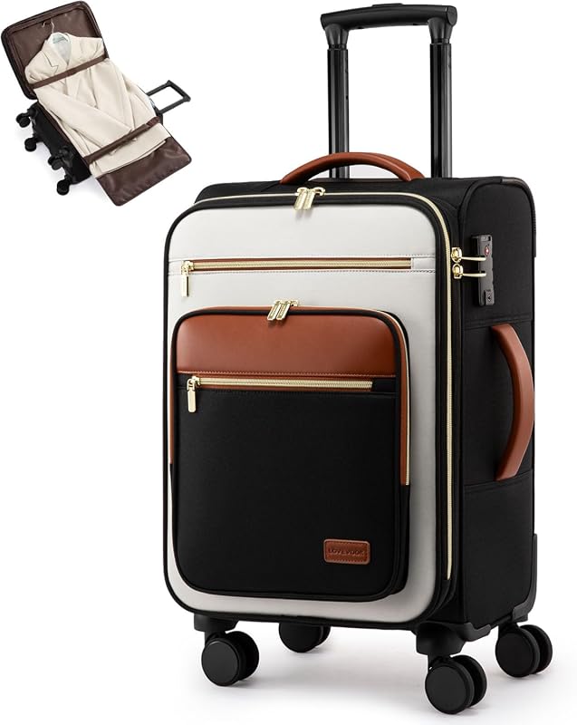 LOVEVOOK 20 Inch Carry On Suitcase, Lightweight Waterproof Travel Lugg