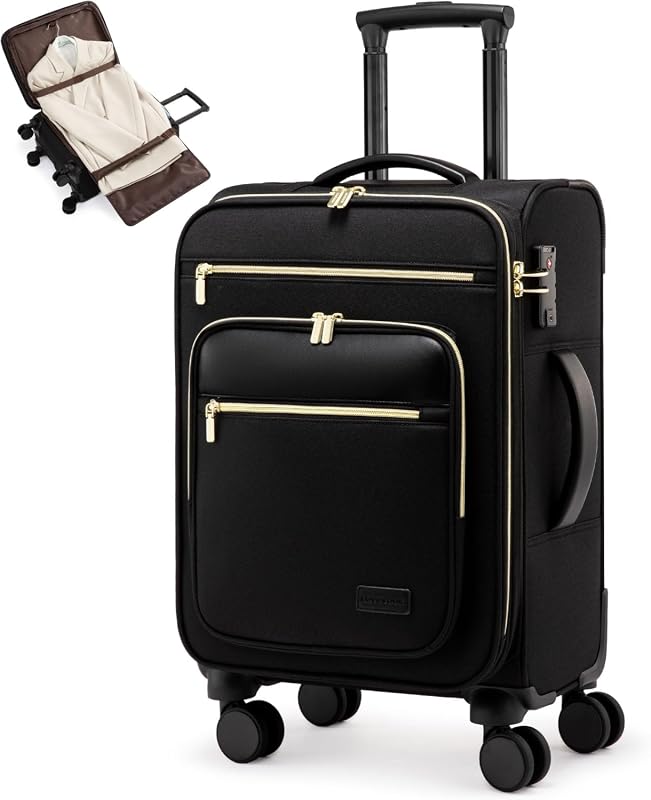 LOVEVOOK 20 Inch Carry On Luggage, Airline Approved Hard Shell Suitcas