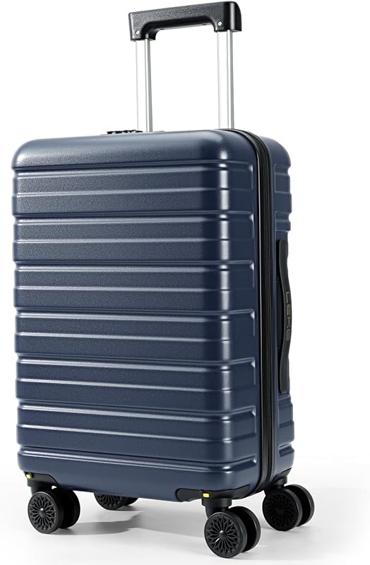 Lekesky 16 Inch Underseat Carry-On Luggage, Durable Hardside Spinner S