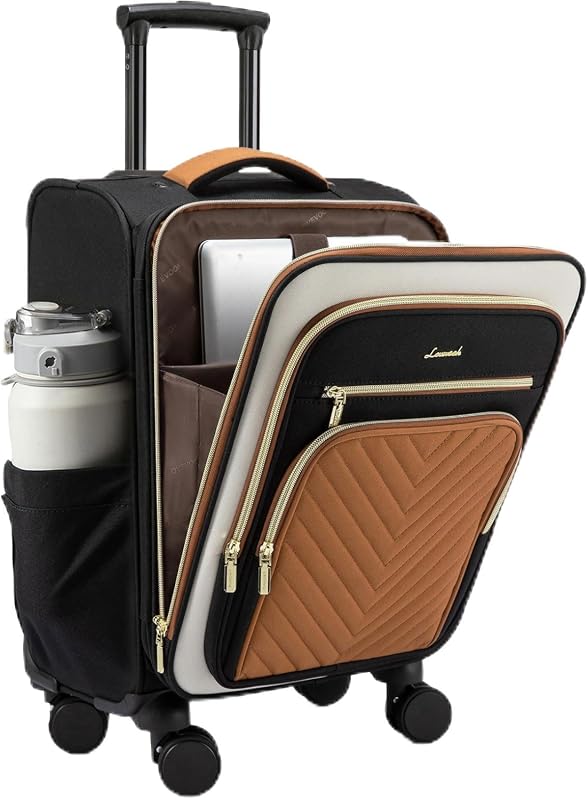 LOVEVOOK 22x14x9 Lightweight Carry-On Luggage with TSA Lock and Spinne