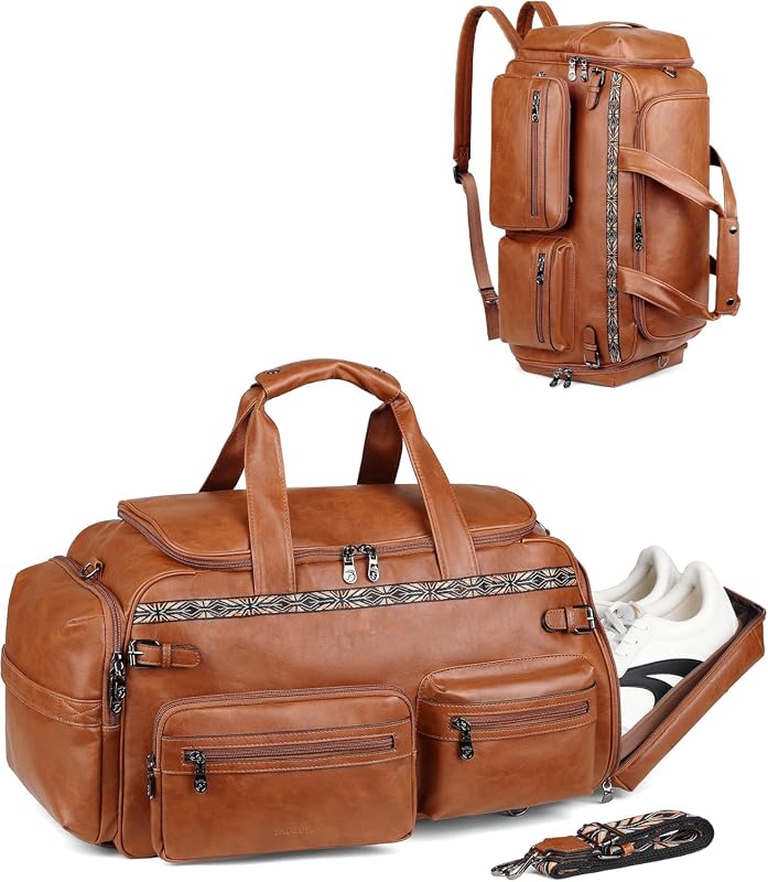 FADEON Large Convertible Carry-On Duffle Bag