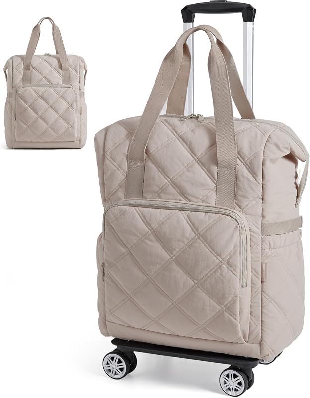 BAGSMART 35L Rolling Duffle Bag with Detachable Wheels
