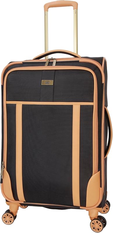Dockers Seahorse 24-Inch Expandable Softside 8-Wheel Spinner Checked L