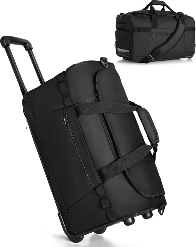 Smasrob 33L Rolling Duffel Bag