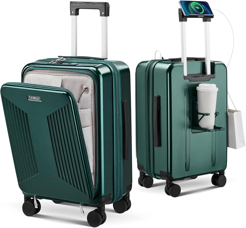 Expandable Carry-On Rolling Suitcase