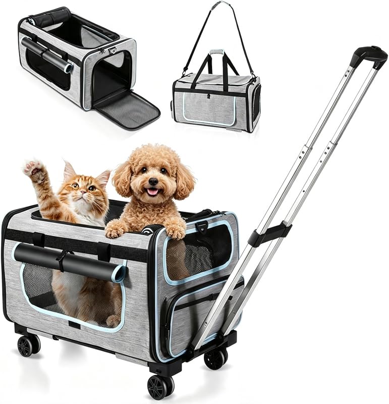 Large Rolling Pet Carrier