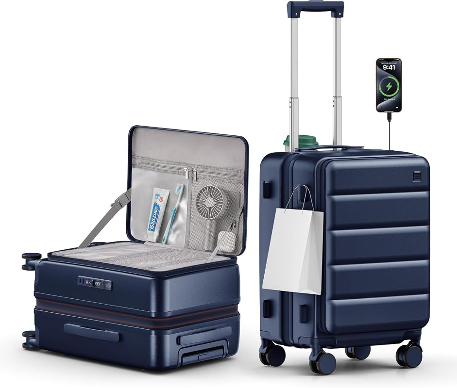 Hardshell Expandable Carry-On Luggage