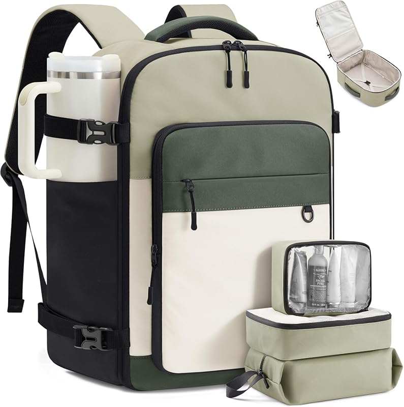 LOVEVOOK 40L Waterproof Travel Backpack with Packing Cubes