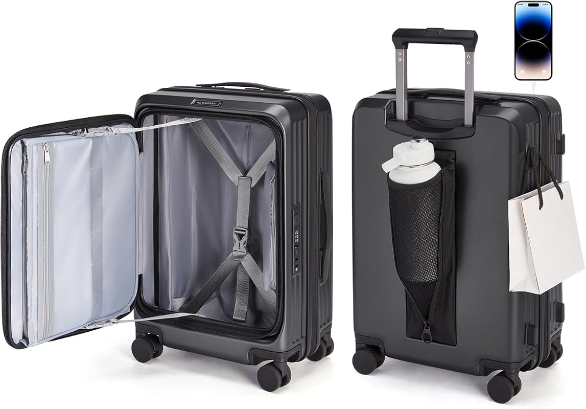 BAGSMART Expandable Top-Opening Carry-On