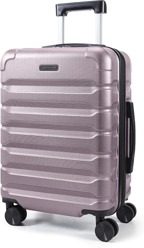 LIGHT FLIGHT 20 Inch Expandable Carry On Luggage, Airline Approved Dur