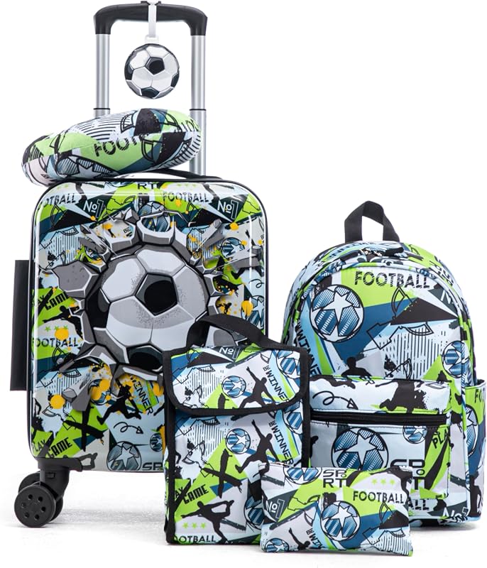 Kids 6-Piece Hardside Spinner Luggage Set