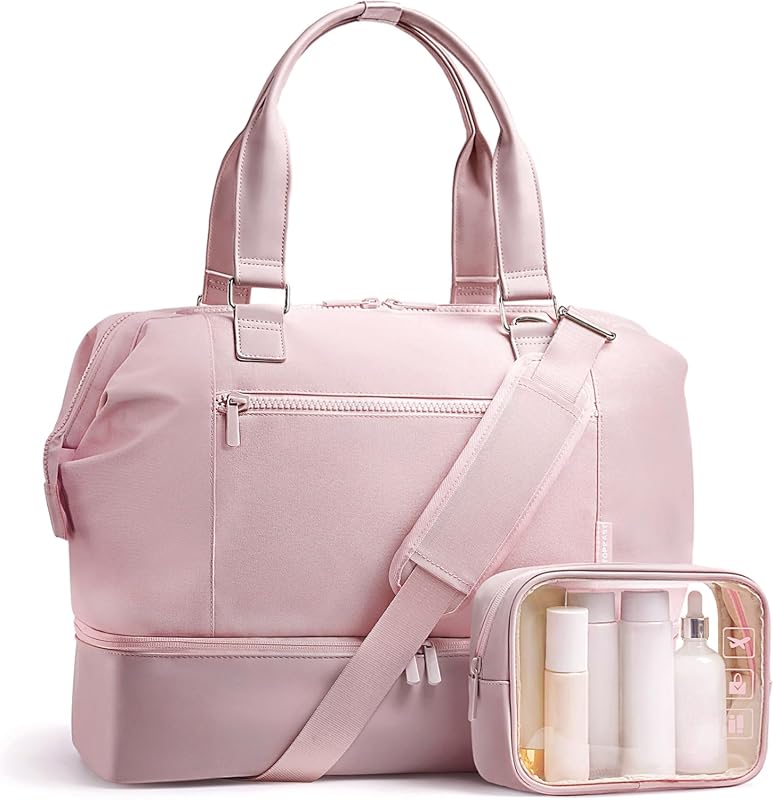 TOPEAST Weekender Travel Duffle Bag for Women Featuring a Dedicated Sh