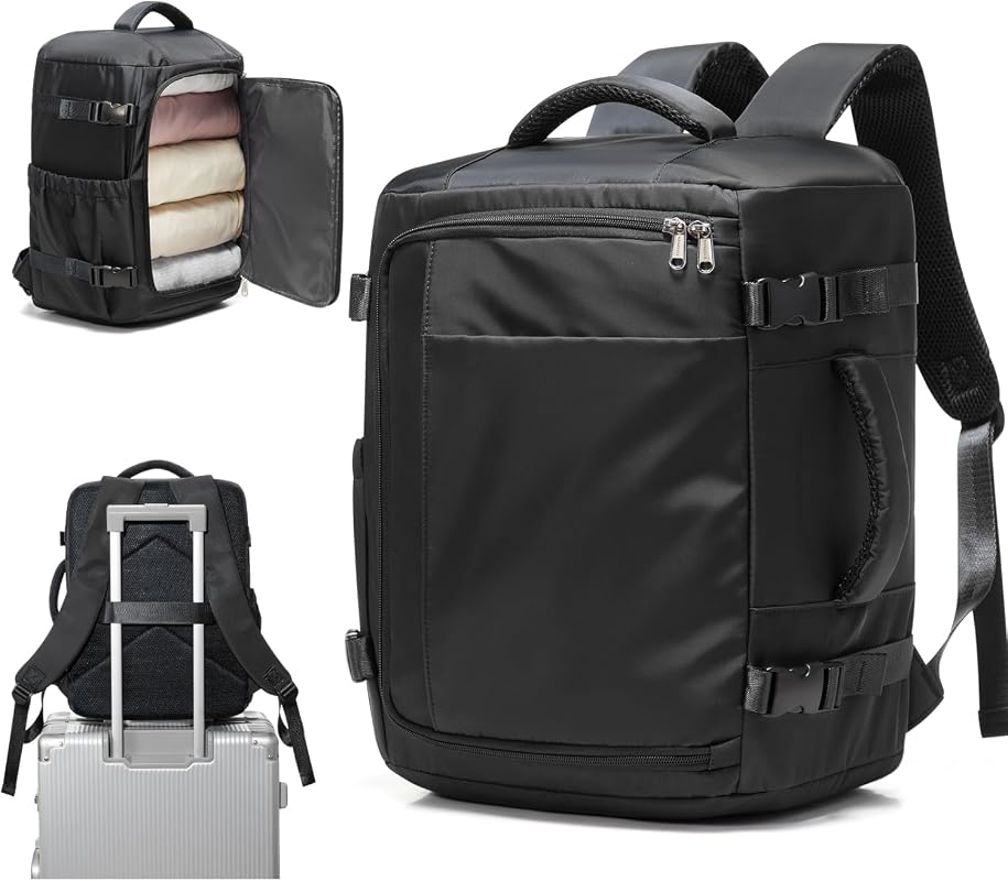 40x30x20cm Airline Approved Travel Backpack with 14-Inch Laptop Sleeve