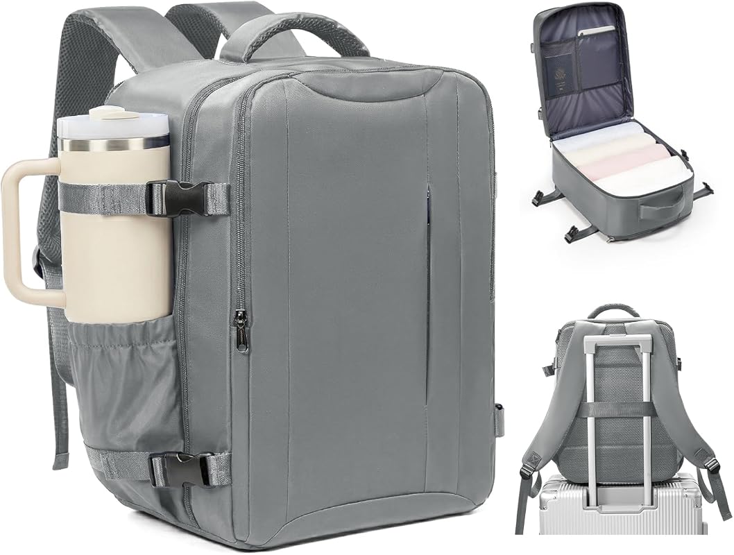 TSA Approved 40x30x20cm Travel Backpack, Underseat Carry On for Ryanai