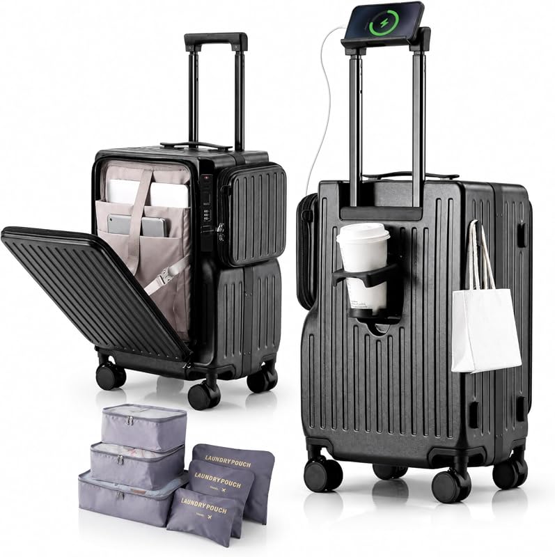 20-Inch Front Opening Carry-On Luggage
