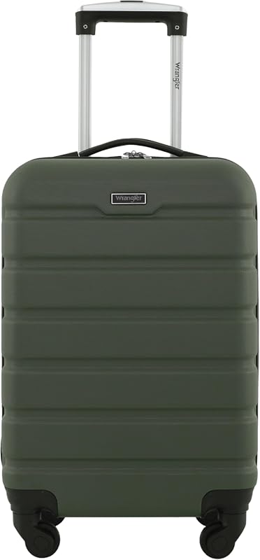 Wrangler 22 Inch Hardside Spinner Carry-On Luggage, Lightweight Durabl